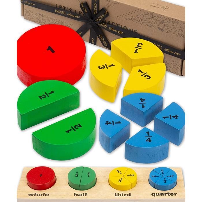 Fractions Jeux Jeu de tri Montessori – Apprenons Les Fractions Jouets ...