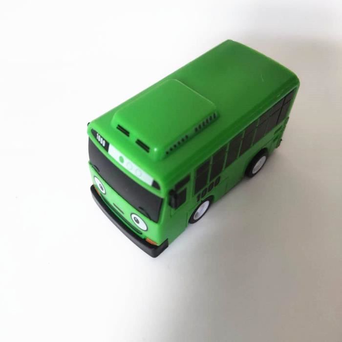 Mini bus miniature - Jouet pour enfants à partir de 3 ans - Jaune