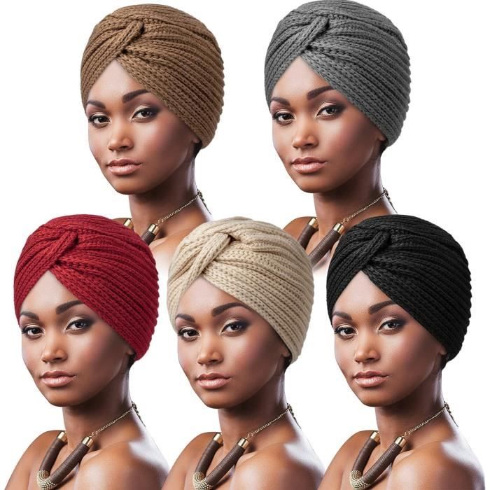 Bonnets Épais Pour Femmes Turban Hat Chimio Bérets Chapeau Empilé Imitation  》