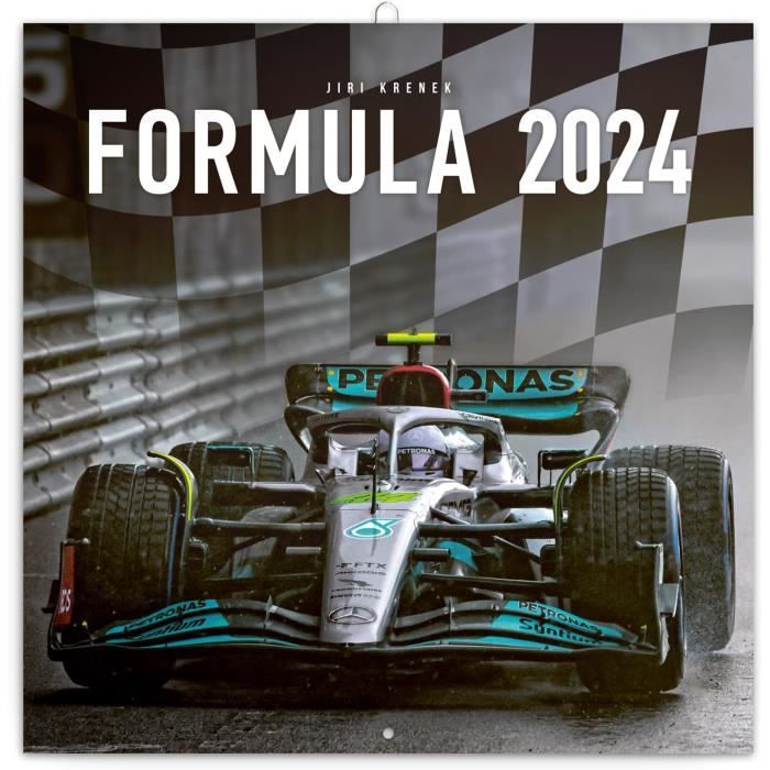 Calendrier 2024 Voiture De Course Formule Formula Format 30X60Cm