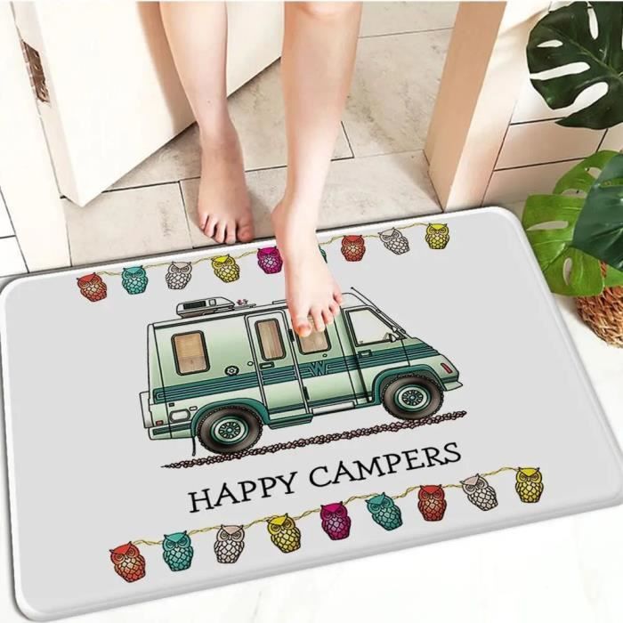 Tapis De Sol Cuisine Antidérapant Long 45x150 Cm - Ovale Bleu - Absorption Eau/Huile Ultra-Rapide - Lavable Et Séchage Express