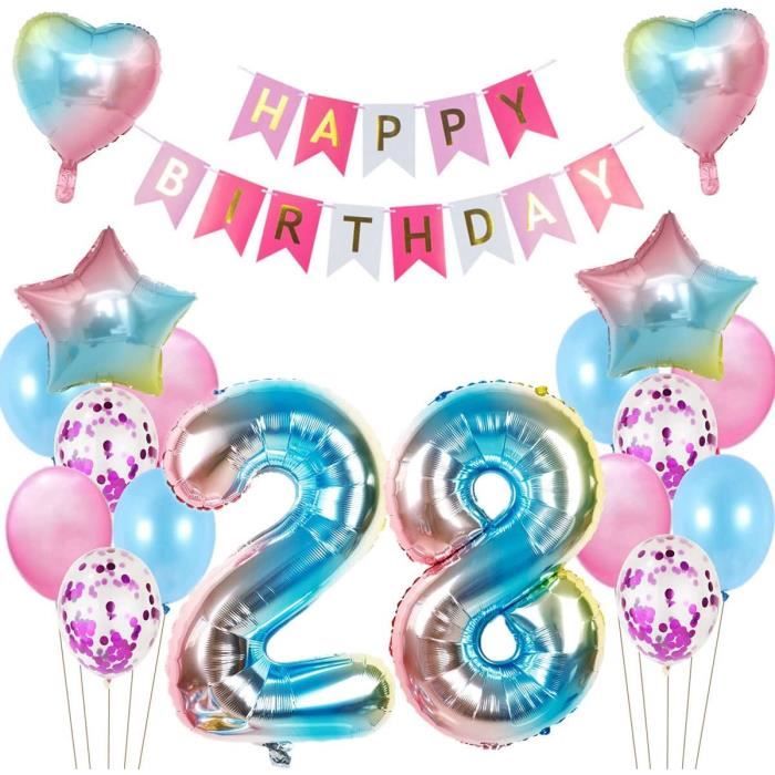 STAHAD Lot De 7 Ballons Gonflables En Forme De Crayon Pour Anniversaire