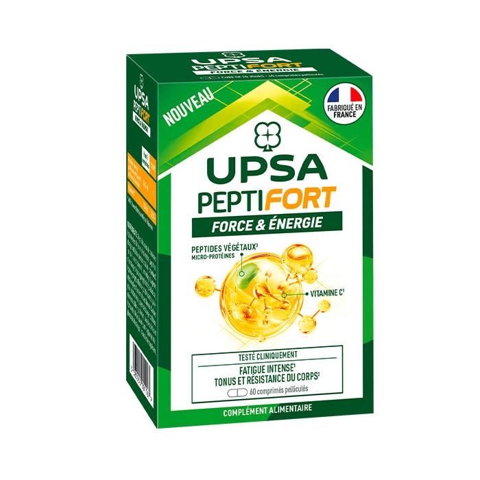 Meilleurs prix pour UPSA Peptifort Force & Energie - Fatigue intense Tonus résistance 60 comprimés
