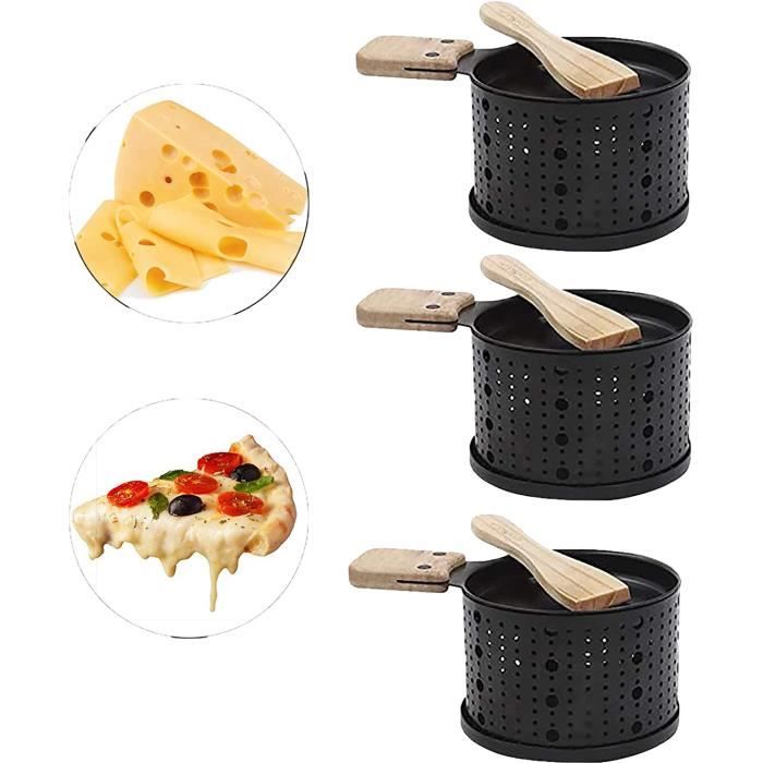 Lot De 4 Mini Poêlons à Raclette - Anti-adhésif, Poignée Résistante à La Chaleur - Pour Fromage, œufs, Lardons