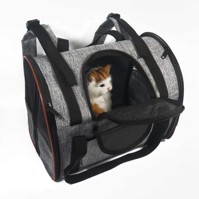 Ewolee Sac De Transport Sac De Transport Pour Chien Chat Pliable Sac A Main De Voyage Par Avion Et Voiture Pour Chat Ch 27 Cdiscount