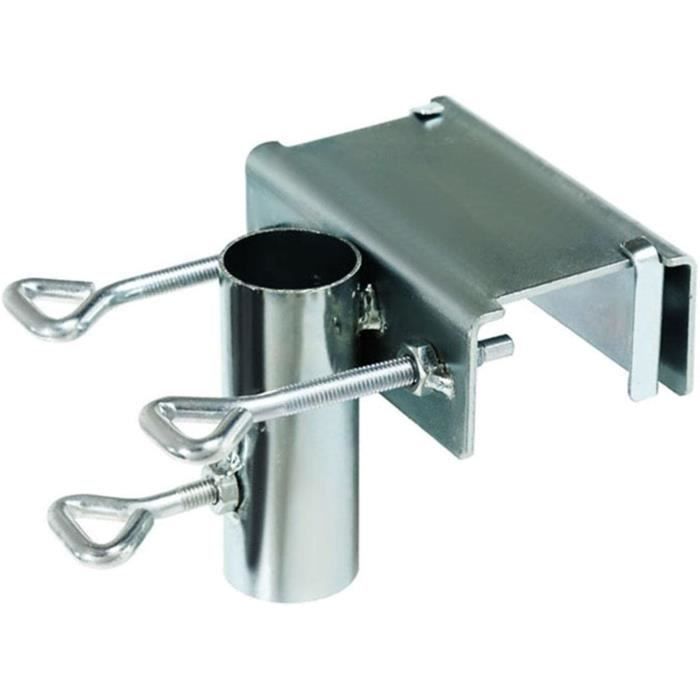 Support De Parasol Pour Balcon - Métal Réglable 2-6 Cm - Fixation Sans Perçage Sur Balustrade