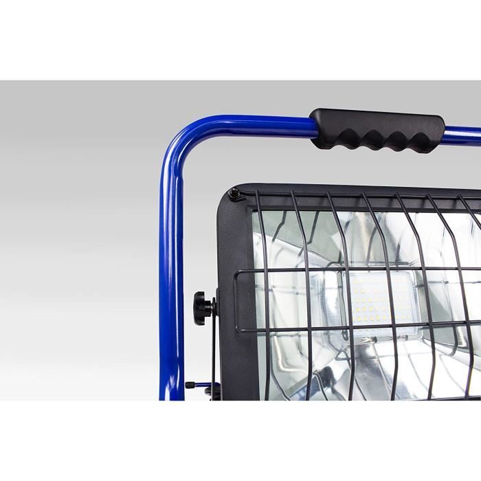 as - Schwabe as Schwabe Mobile Projecteur à puce LED Projecteur 50 W, IP 40 pour extérieur et Chantier, bleu a plus, 1 pièce, - 4