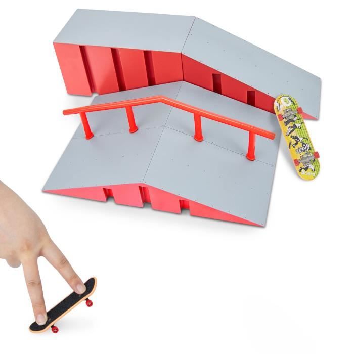 Kit de rampe de skateboard pour doigt, mini touches, skate parc, rampes de ski, patinage pour