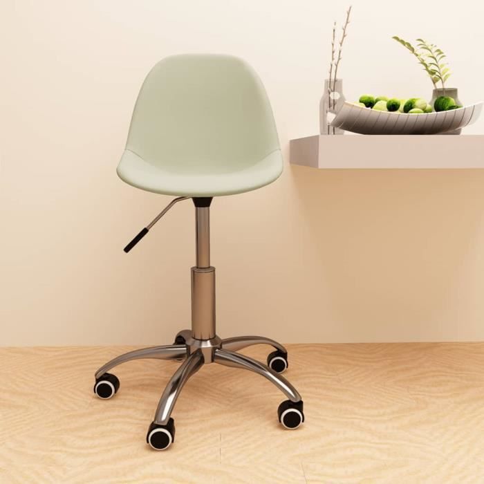 fauteuil de bureau scandinave - jili - réglable en hauteur - tissu crème