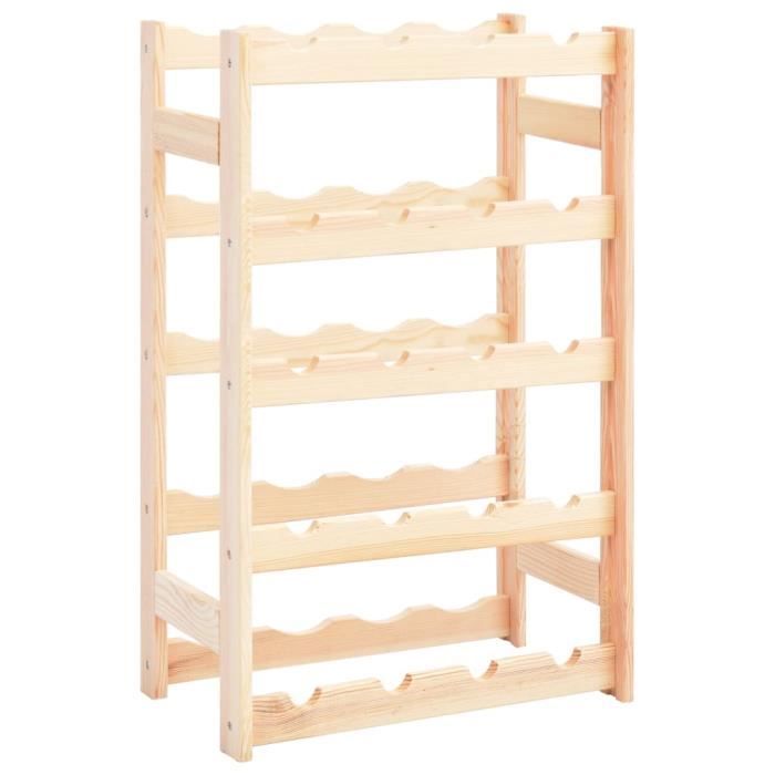 BMP - Luxueux Range-bouteilles Casier à bouteilles pour 20 bouteilles Pinède,43x25x70 cm GN12K5