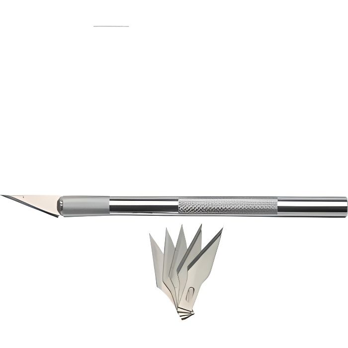 ZITFRI 2 Pcs Scalpel avec 60 Lames de Rechange - Cutter de précision Scalpel de Découpe en Acier ZITFRI 2 Pcs Scalpel avec 60 Lames de Rechange - Cutter de précision Scalpel de Découpe en Acier