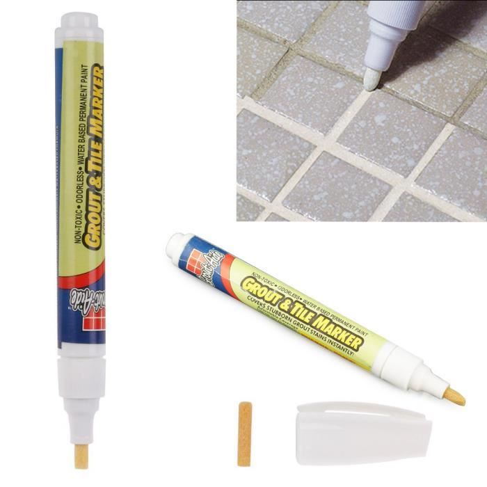 4 Stylos Permanent Blanc Pointe Fine 1.0mm - Marqueur Acrylique Imperméable Surfaces Multiples