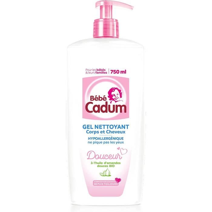Gel Douche Cadum Nettoyant Corps Cheveux À L Huile D Amandes