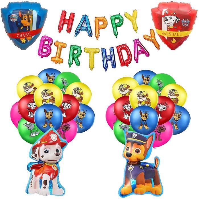 Smileh Decoration Anniversaire Pat Patrouille Ballons De Baudruche Banniere De Joyeux Anniversaire Pour Enfants Adultes Decorat 654 Cdiscount Maison