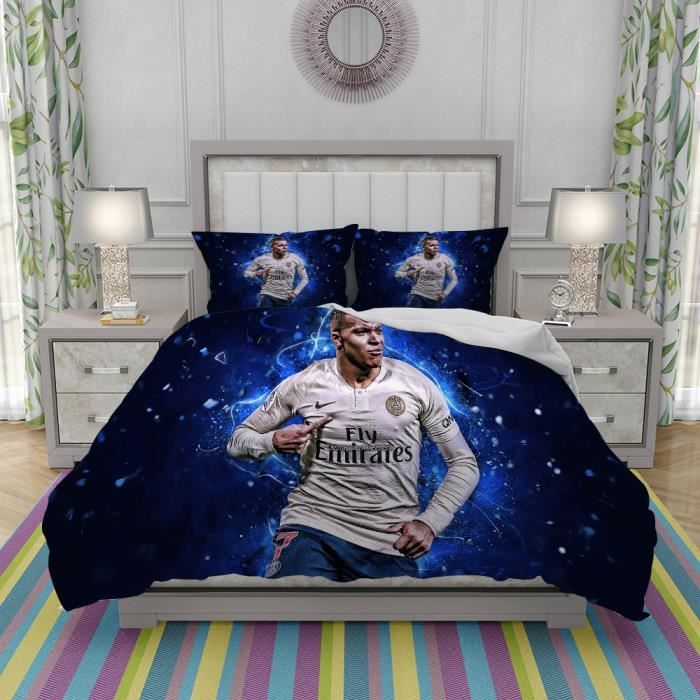 Parure de Couette,kylian mbappe psg football stars french footballers