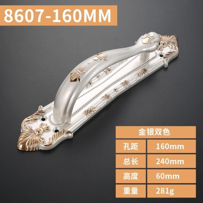 Quincaillerie meuble,Poignées de porte Vintage Style européen rétro