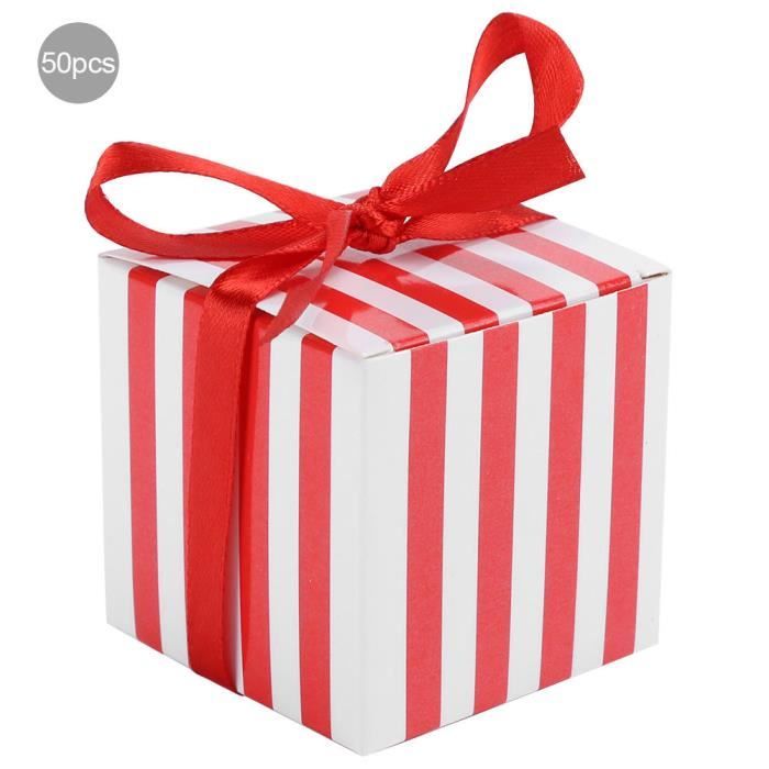 Tbest Boite Cadeau De Faveur D Anniversaire 50pcs Faveur Boite Cadeau Boites A Bonbons Mariage Fete D Anniversaire Graduation Cdiscount Beaux Arts Et Loisirs Creatifs