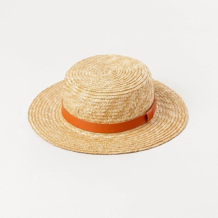 Casquette,Femmes été chapeau ceinture octogonale casquette plate printemps  et été coton femme marine chapeaux pour femmes - Type YE - Cdiscount  Prêt-à-Porter