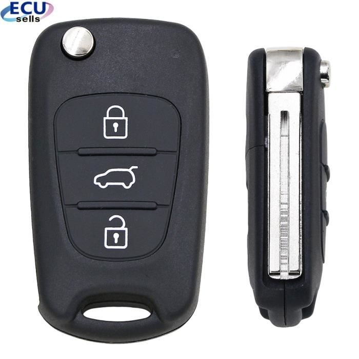 Étui pour clé de voiture et porte-clés compatible avec Kia, porte