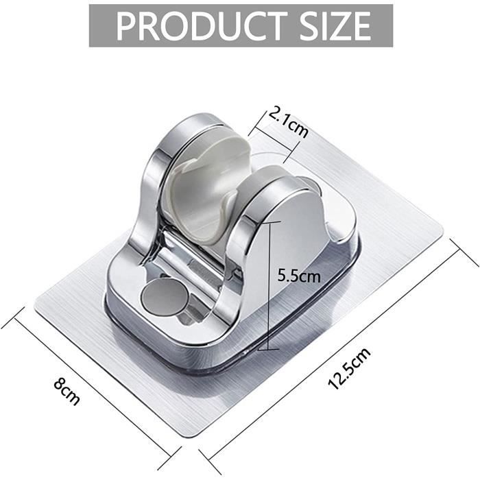 Prota Lot De 2 Supports De Pommeau De Douche Sans Perçage, Réglables à