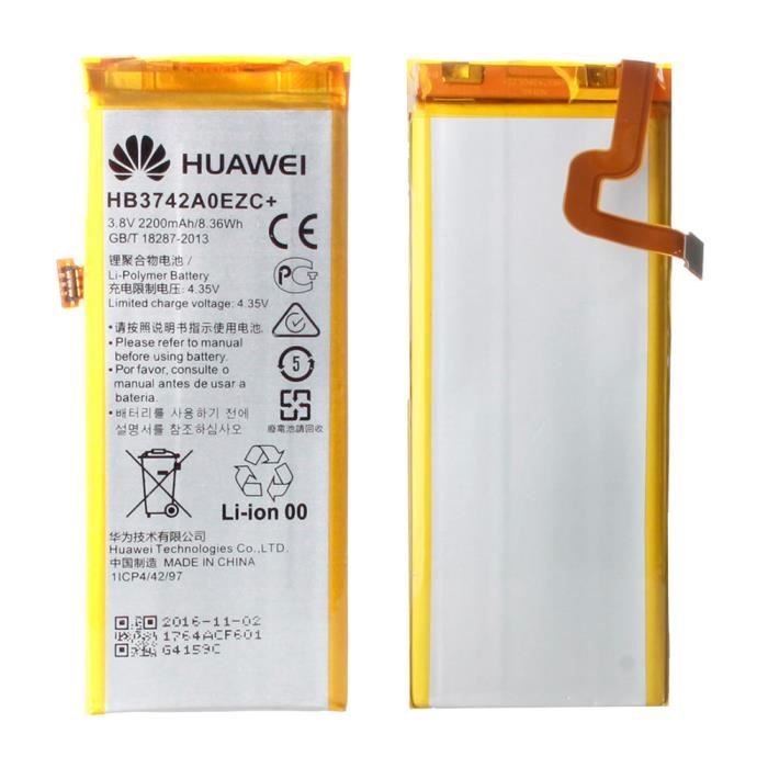 Batterie d'origine et officielle pour Huawei P8 Lite 00mAh Cdiscount