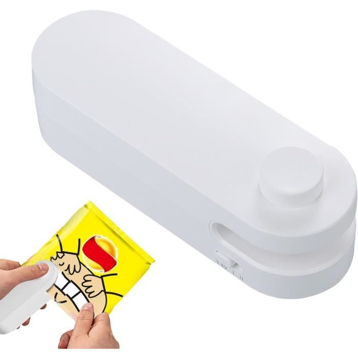 Mini Scellant De Sac 2 En 1 Portable - Machine De Scellage Sous Vide Thermique Avec Coupeur Et Batterie