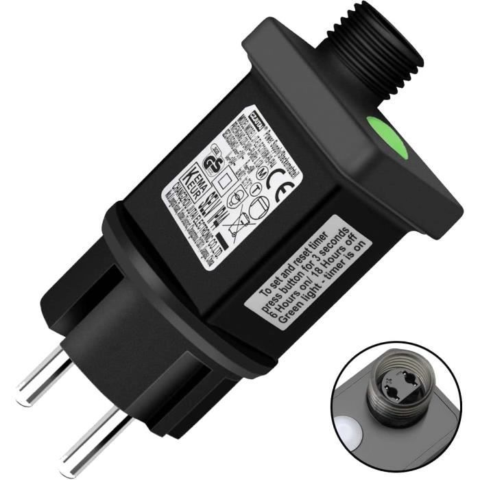 Clignoteur Pour Guirlande Lumineuse 31V 6W Prise Clignotante 9 Modes