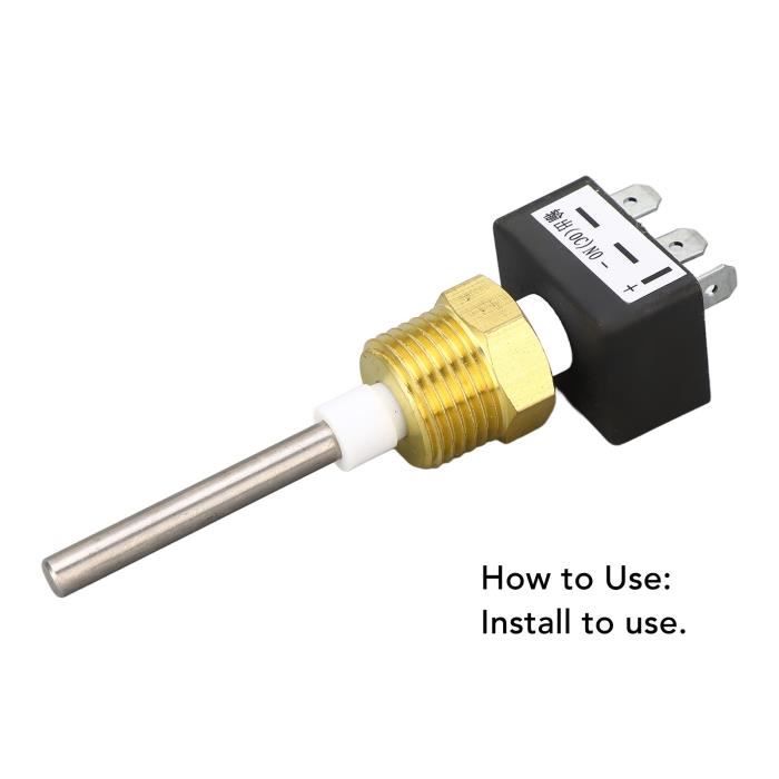 Capteur De Température Eau Moteur 3/8 NPT 6-24V 103°C - Laiton Pour VDO 38°C à 120°C