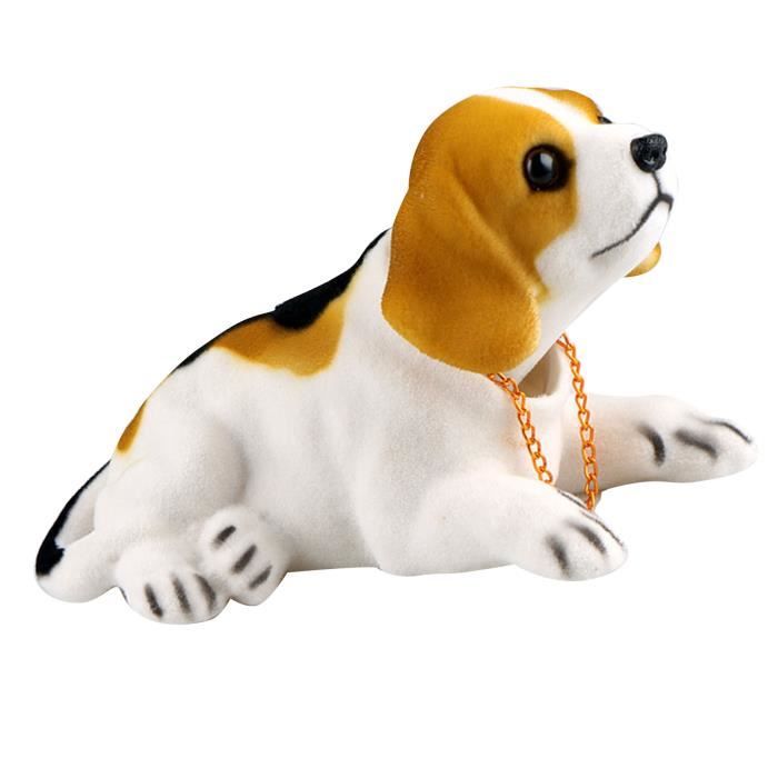 Liummrcy – Chien Qui Hoche La Tête Pour Voiture, Figurine Rigolote En Résine, Secoue Au Moindre Vent, Déco Fun Et Sans Pile