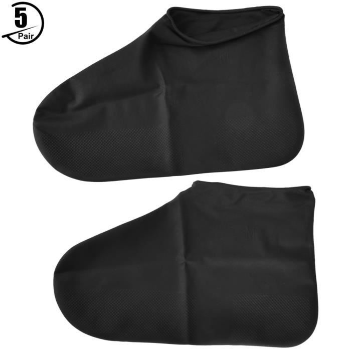 Couvre-Chaussures De Pluie Moto XL Noir - Imperméables Anti-Dérapants Pour Jours Pluvieux