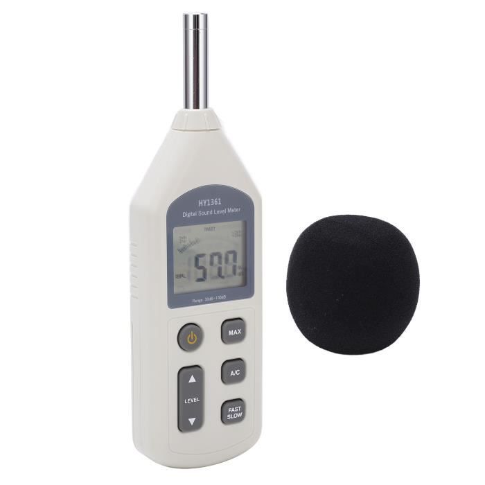 EJ.life compteur de bruit HY‑1361 Sonomètre numérique Écran LCD portable Moniteur de décibels