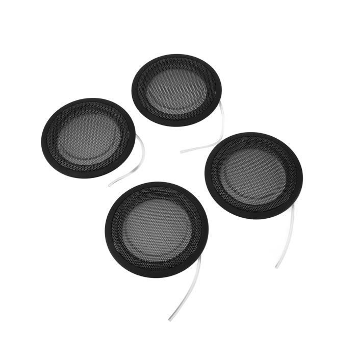 Grilles De Haut-Parleur JTLB - 2 Pièces Pour Enceintes 6.5 Ou 8 Pouces - Protection Anti-poussière Et Décoration - Cercle ABS Et Maille Métallique - Blanc