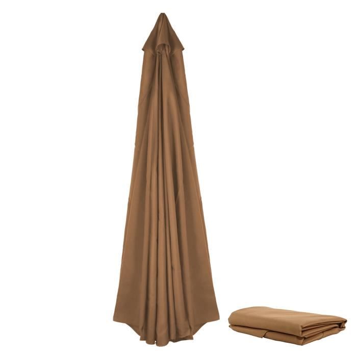 2 Pièces Capuchons De Remplacement Pour Parasols D'Extérieur - Embouts Plastique Gris Clair Pour Parapluie De Terrasse