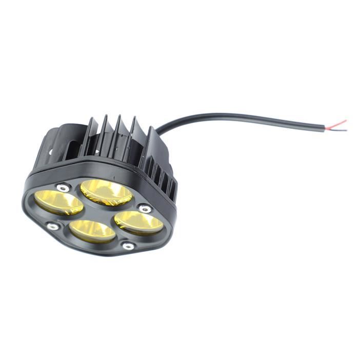 Phare Jaune H4 35W Tbest 17,8 Cm - Jaune H4 35W Avec Support Phare Moto LED Phare Jaune H4 35W Tbest 17,8 Cm - Jaune H4 35W Avec Support Phare Moto LED