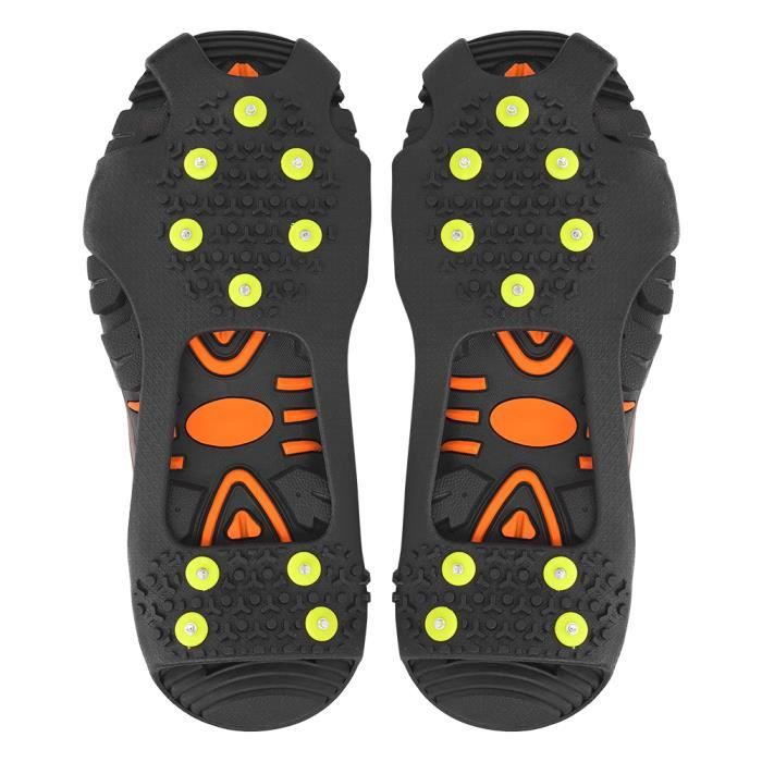4x Grippeurs Antidérapants Universels pour Chaussures - Crampons à 5