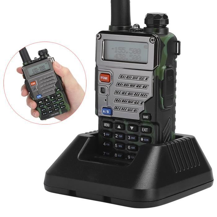Talkie-walkie longue portée 10KM Radio bidirectionnelle haute puissance