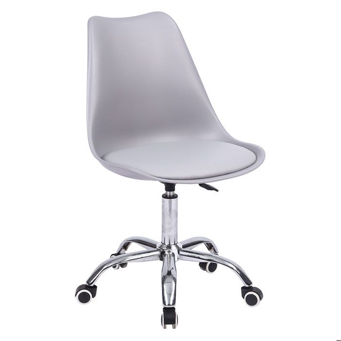 Chaise de bureau réglable en hauteur grise ANNE Chaise de bureau réglable en hauteur grise ANNE