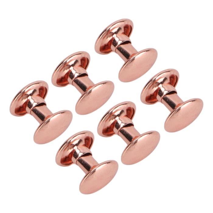HURRISE rivets tubulaires 300 Ensembles de Rivets en Cuir 6x8mm 7x8mm ...