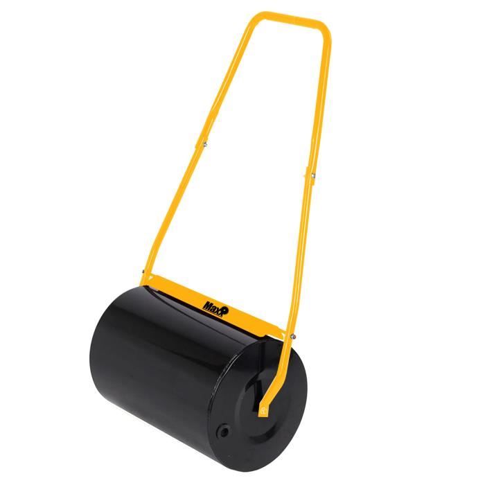 Rouleau à gazon Maxx 50cm - Rouleau de jardin à remplir - Ø33cm - 38L - Jaune/Noir