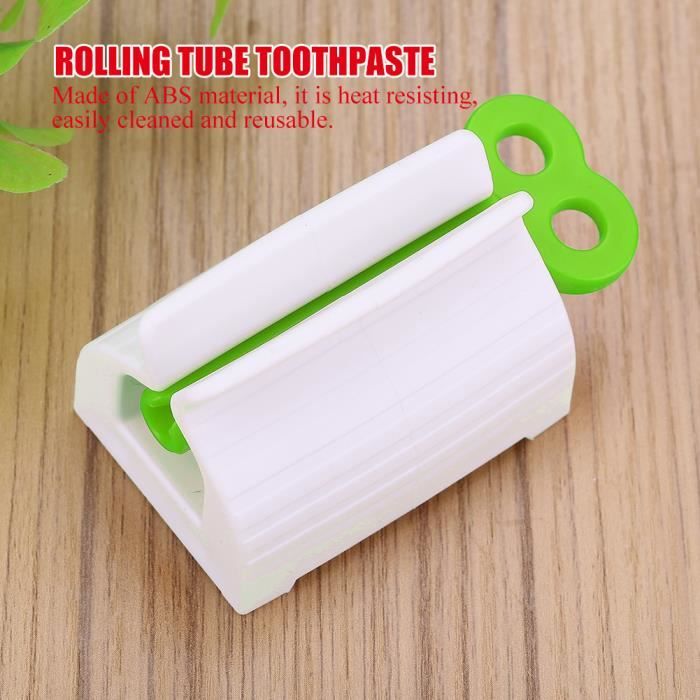 2 Pièces Porte Distributeur De Pâte Dentifrice Automatique Rose Et Bleu - Gain De Place Salle De Bain