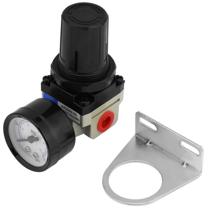 Régulateur De Pression Air Qiilu AR2000 – Vanne De Contrôle Pour Compresseur, Plage 0.05-1 MPa, Raccord G1/4