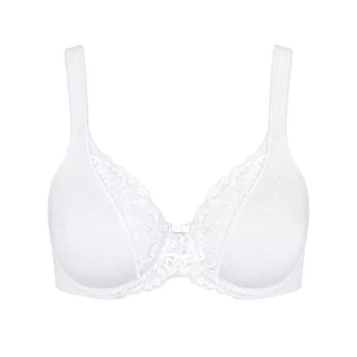 Bustier Dentelle Triolet Taille XL (105/120) Bonnet D – Beige, Neuf Avec étiquettes