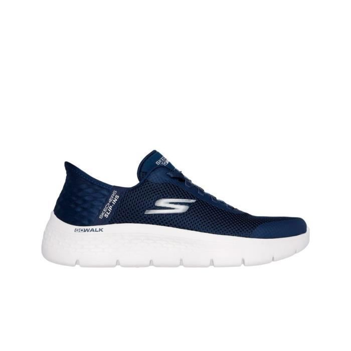 Skechers Baskets femme Skechers Grand Entry - Textile - Azul marino-nvw - Plat - Lacets