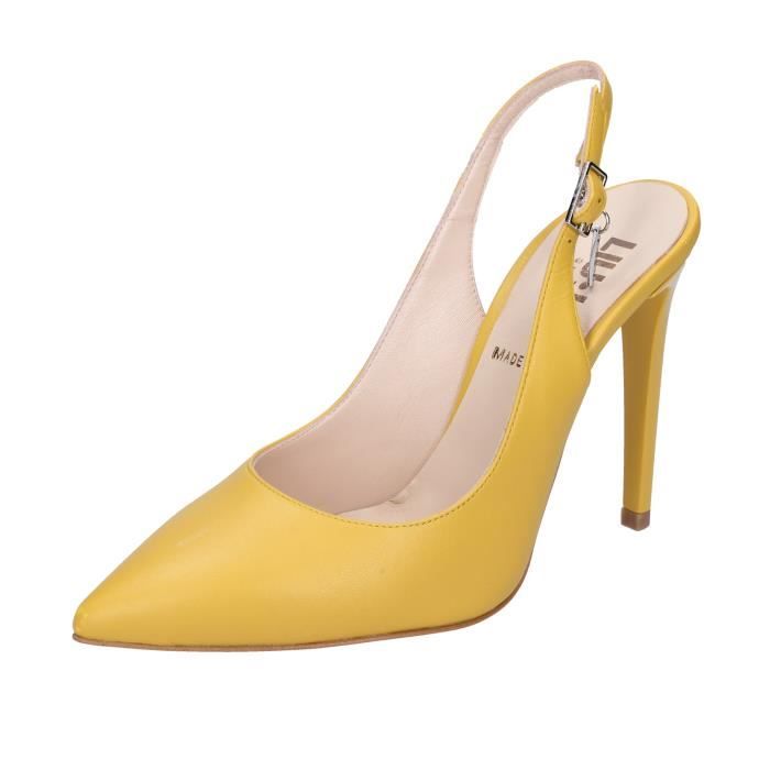 escarpin jaune pas cher