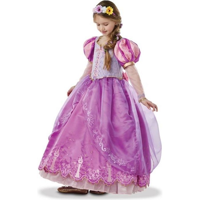 Déguisement Princesse Raiponce collector fille - 5 à 6 ans (105 à 116 cm) - Cdiscount  Jeux - Jouets