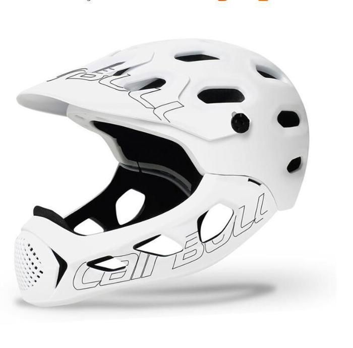Casque Intégral KHE Pour BMX Et VTT - Taille L (59-61cm) - Poids 650g - Visière Et Ventilation - Pour Descente Et Parc
