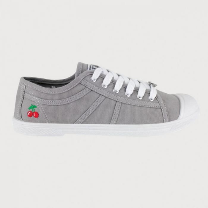 Le temps des cerises BASIC 02 Bleu | baskets sneakers tennis femme |  ChaussGalerie