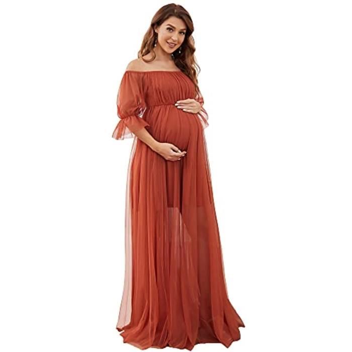 Robe Gothique Femme Épaules Dénudées Manches Courtes Dentelle - Taille Empire Coupe Ajustée Pour Soirée Et Halloween
