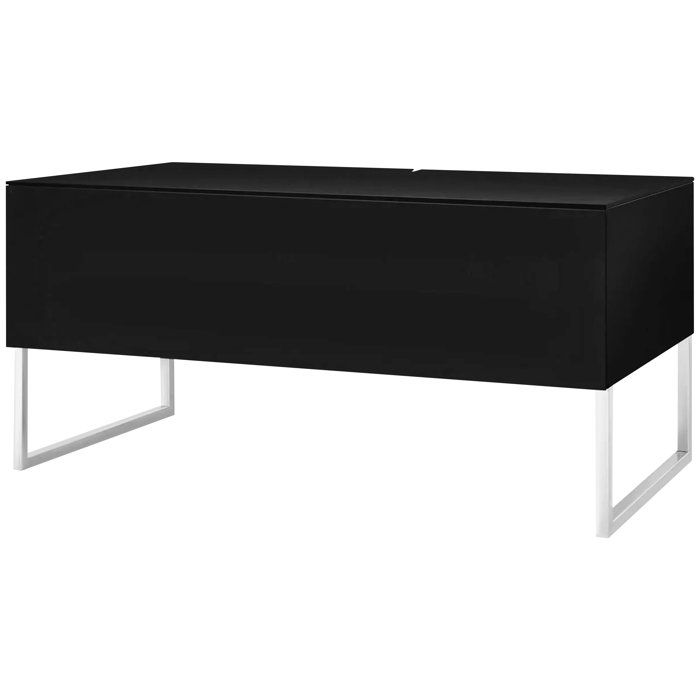 Meuble TV - Norstone - Khalm Noir Version B - Contemporain - Rectangulaire - Noir Meuble TV - Norstone - Khalm Noir Version B - Contemporain - Rectangulaire - Noir