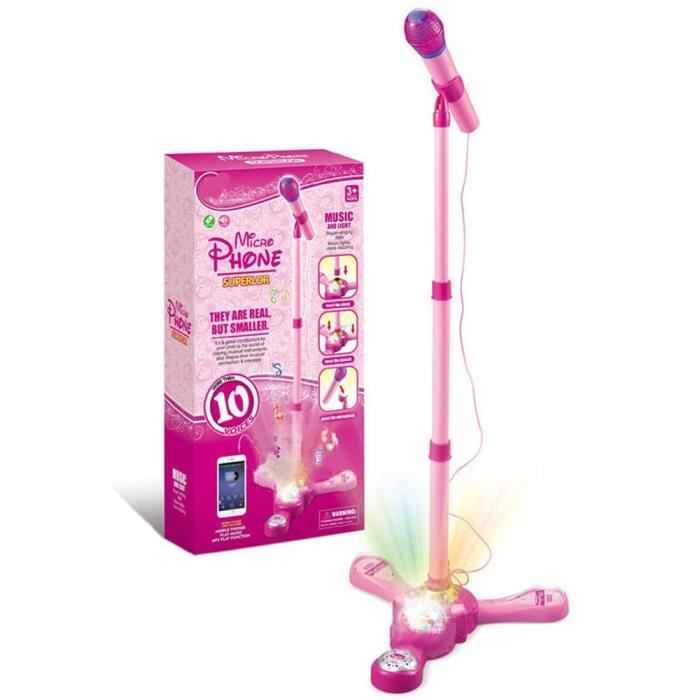 Universal - Jouet amusant pour les filles 3-12 ans, micro pour enfants micro  karaoké (rose) - Microphone - Rue du Commerce